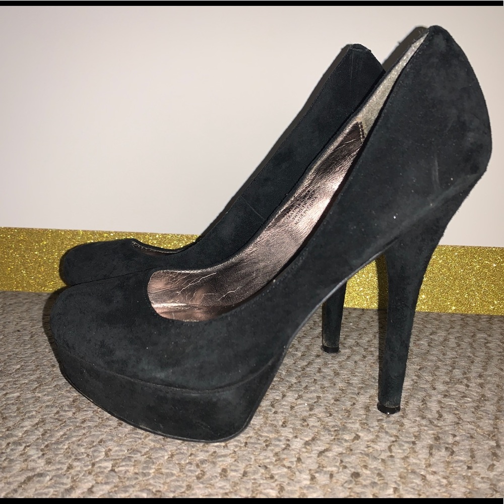 Ziti Soho Black Platform Heels